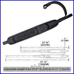 Cow Leather Rifle Gun Sling. 30/30.308.22LR. 44MA 12GA. 270 Shotgun Slot Strap
