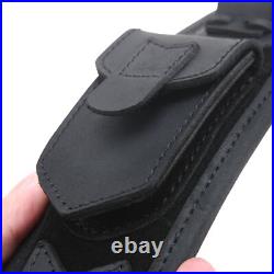 Cow Leather Rifle Gun Sling. 30/30.308.22LR. 44MA 12GA. 270 Shotgun Slot Strap