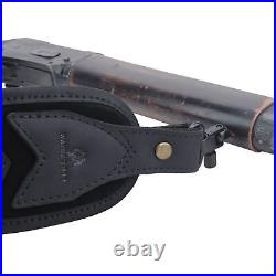 Cow Leather Rifle Gun Sling. 30/30.308.22LR. 44MA 12GA. 270 Shotgun Slot Strap