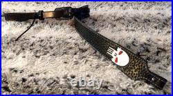 100% Full grain leather handcrafted gun sling