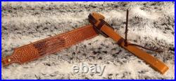 100% Full grain leather handcrafted gun sling