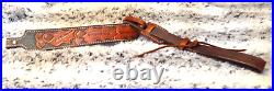 100% Full grain leather handcrafted gun sling