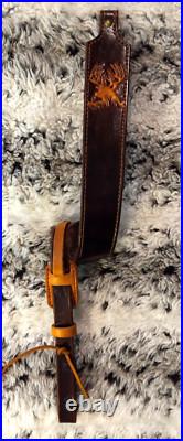 100% Full grain leather handcrafted gun sling 100% Full grain leather handcrafted gun sling
