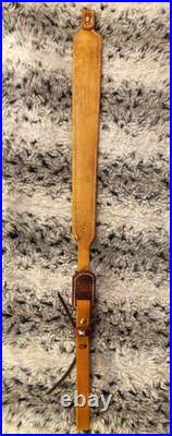 100% Full grain leather handcrafted gun sling
