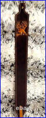 100% Full grain leather handcrafted gun sling 100% Full grain leather handcrafted gun sling