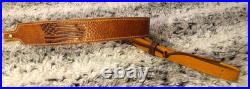 100% Full grain leather handcrafted gun sling