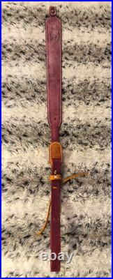 100% Full grain leather handcrafted gun sling