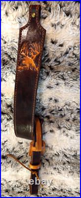 100% Full grain leather handcrafted gun sling 100% Full grain leather handcrafted gun sling