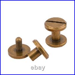 10/20/50 Packs Brass Chicago Screws for Gun Sling Strap and Buttstock Cover