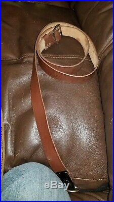 15 ROMANIAN WASR MILITARY SURPLUS LEATHER RIFLE SLING. Closeout Price