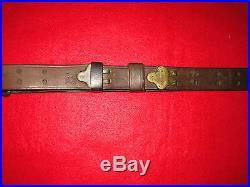 1903 Springfield LEATHER RIFLE SLING marked'G&K/1918 H. C. H