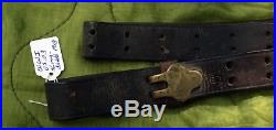 1918 Date US WW2 Hoyt JJM Leather Rifle Sling Leather Field Gear