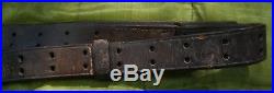 1918 Date US WW2 Hoyt JJM Leather Rifle Sling Leather Field Gear