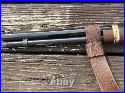 1 1/2 Wide NO DRILL Rifle Sling Henry Rifles. Brown Real Leather