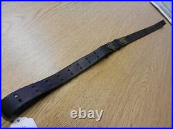 1 1/4 Boyt Brown Leather Rifle Sling With Swivels Adjustable #6 Used