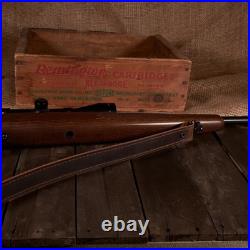 1 1/4 Wide Buffalo Hide Leather Rifle Sling Crazy Horse/Brown Amish Handmade