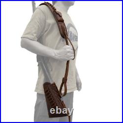 1 Combo Canvas Rifle Buttstock Cover, Leather Gun Strap Sling 12GA. 308.30/30