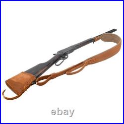 1 Combo of Soft Leather Rifle Recoil Buttstock with Hunting Gun Sling in USA