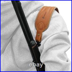 1 Combo of Soft Leather Rifle Recoil Buttstock with Hunting Gun Sling in USA