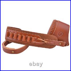 1 Combo of Vintage Leather Rifle Gun Stock Cover Buttstock with Sling for. 308