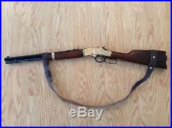 1 Leather NO DRILL Rifle Sling For Rossi Ranch Hand Rifles. Brown Leather