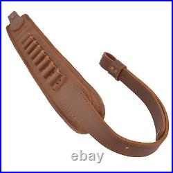 1 Set Brown Leather Rifle Buttstock And Shoulder Sling For. 308WIN. 243.40-82