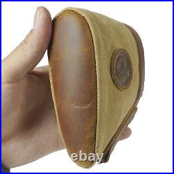 1 Set Leather Canvas Gun Recoil Pad Buttstock With Matched Rifle Sling Straps