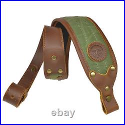 1 Set Leather Gun Buttstock with Rifle Sling for. 308.30-06.45-70.44MAG 410GA