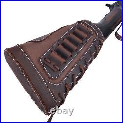 1 Set Leather Rifle Buttstock Holder+Matched Gun Sling +Swivels. 45/70.308.44