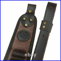 1 Set Leather Rifle Buttstock With Shoulder Sling Strap For. 308 /. 30-06 /. 45-70