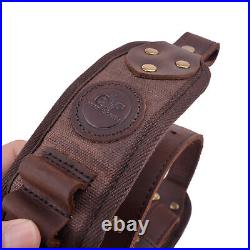 1 Set of Leather Gun Ammo Buttstock + Gun Sling for. 357.308.22LR 12GA. 38