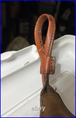 1 leather Rifle sling with 3 pheasants Hunting Dog Corn Field Lightly Used