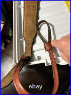1 leather Rifle sling with 3 pheasants Hunting Dog Corn Field Lightly Used