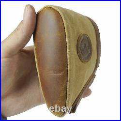 1set Leather Canvas Gun Buttstock Extension Rifle Recoil pad and Gun Sling Strap