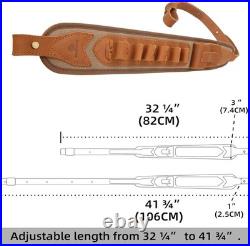 308 Shotgun Sling with Handle Loop Leather Cartridge Holder for 12GA