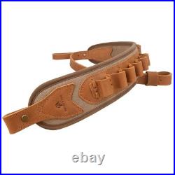 308 Shotgun Sling with Handle Loop Leather Cartridge Holder for 12GA