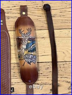 4-Leather Rifle Slings Kolpin, Uncle Mikes, Hunter Trophy Custom & 1 Unknown