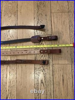 4-Leather Rifle Slings Kolpin, Uncle Mikes, Hunter Trophy Custom & 1 Unknown
