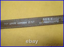 AA & E Leathercraft Brown Leather Cobra Style Lined Rifle Sling 1 Inch #2057