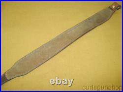 AA & E Leathercraft Brown Leather Cobra Style Lined Rifle Sling 1 Inch #2057