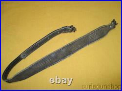 AA & E Leathercraft Brown Leather Rifle Sling with Swivels No 2009