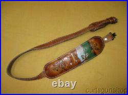 AA & E Leathercraft Cobra Style Rifle Sling No 1000 with Whitetail Deer Padded