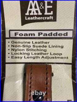 AA&E Leathercraft Rifle Sling New Old Stock! Foam Padded. Original Package AA&E Leathercraft Rifle Sling New Old Stock! Foam Padded. Original Package