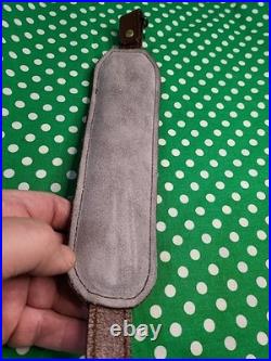 Aa&e Capital Leather LC Smith Tooled Stitched Suede Backed Padded Rifle Sling