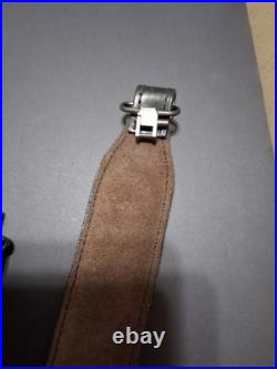 Aa&e Leathercraft 2020 32 Padded Black Rifle Sling With Elk Design Very Nice