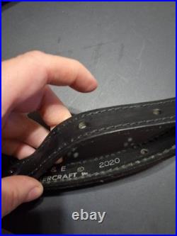 Aa&e Leathercraft 2020 32 Padded Black Rifle Sling With Elk Design Very Nice