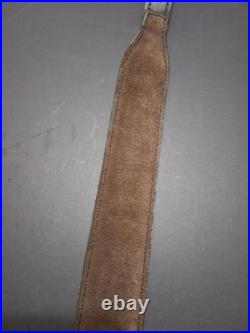 Aa&e Leathercraft 2020 32 Padded Black Rifle Sling With Elk Design Very Nice