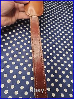 Aa&e Tooled Stitched Elk Mountain Scene Leather Padded Rifle Sling Suede Backed