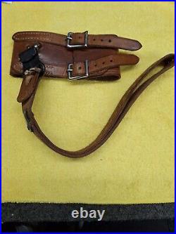 Al Freeland competition leather rifle sling cuff type vintage shooting