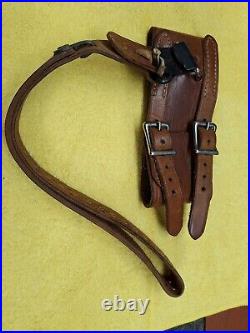 Al Freeland competition leather rifle sling cuff type vintage shooting
